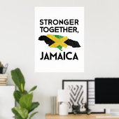 Jamaica Strong – Standing Together After Hurricane Poster (Heimbüro)