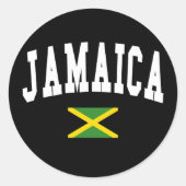 Jamaica Style Runder Aufkleber (Vorderseite)