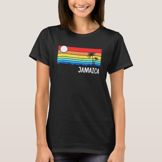 Jamaica Sunset Design Jamaican Island Vacation Jam T-Shirt (Vorderseite)
