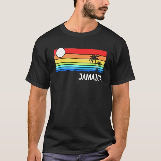 Jamaica Sunset Design Jamaican Island Vacation Jam T-Shirt (Vorderseite)