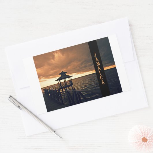Jamaica Sunset landschaftlich Sticker (Umschlag)