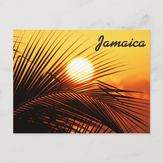 Jamaica Sunset Postcard Postkarte (Vorderseite)