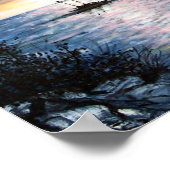 Jamaica Sunset Poster (Ecke)