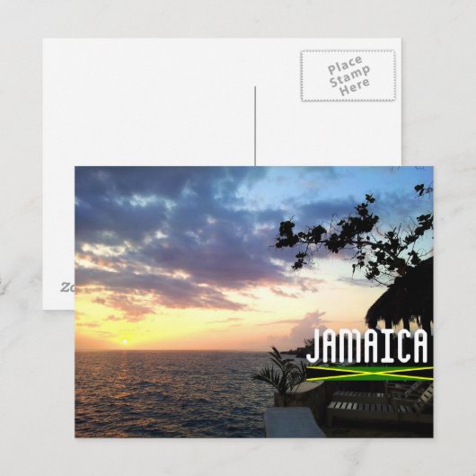 Jamaica Sunset Postkarte (Vorne/Hinten)
