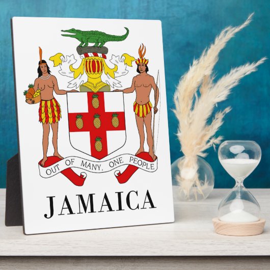 JAMAICA - Symbol/Wappen/Fahne/Farben/Emblem Fotoplatte (Seite)