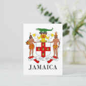 JAMAICA - Symbol/Wappen/Fahne/Farben/Emblem Postkarte (Stehend Vorderseite)