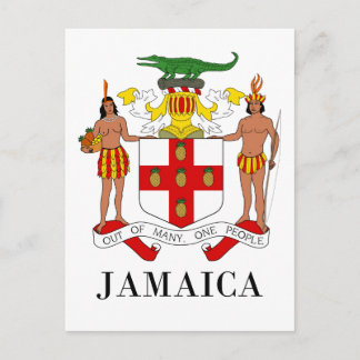 JAMAICA - Symbol/Wappen/Fahne/Farben/Emblem Postkarte