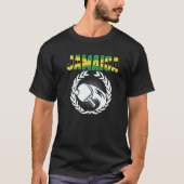 Jamaica Table Tennis Jamaican Ping Pong Supporte T-Shirt (Vorderseite)