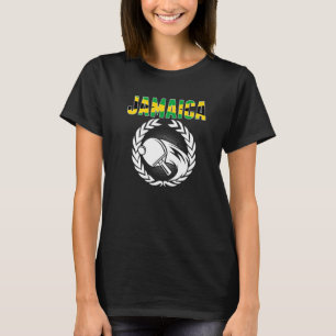 Jamaica Table Tennis Jamaican Ping Pong Unterstütz T-Shirt