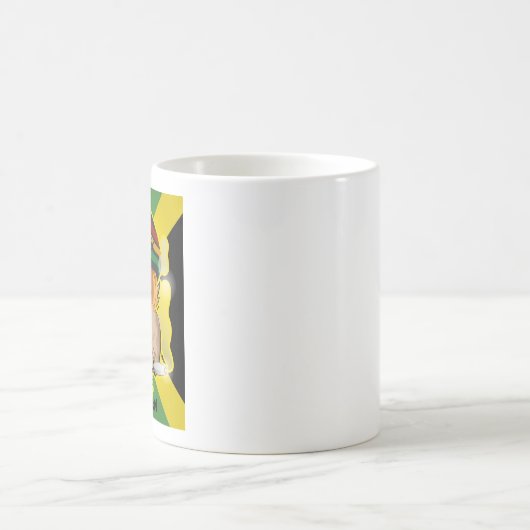 Jamaica-Tasse, kein Problem mit Funny Owl in Rasta Kaffeetasse (Mittel)