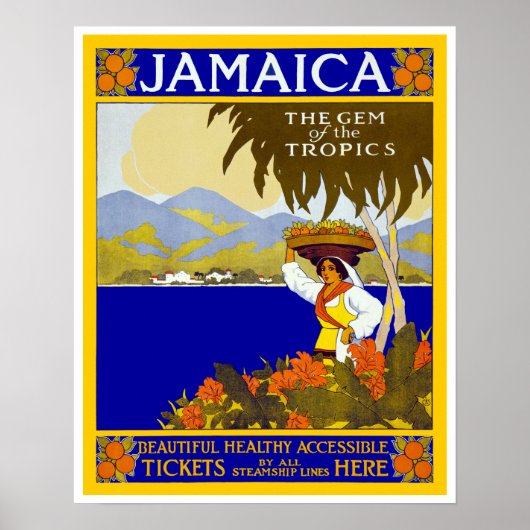 Jamaica ~ The Gem of the Tropics Poster (Vorne)