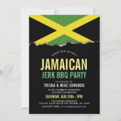 Jamaica Themed Cuisine | Party Flag Einladung (Vorderseite)