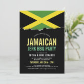 Jamaica Themed Cuisine | Party Flag Einladung (Stehend Vorderseite)