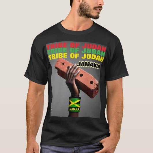 JAMAICA TRIBE OF JUDAH Basic Dunkel T - Shirt (Vorderseite)