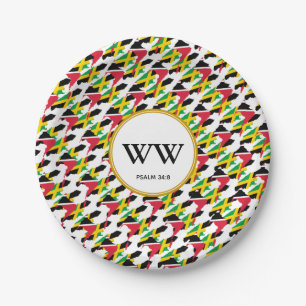 JAMAICA TRINIDAD Dual Heritage Party Pappteller