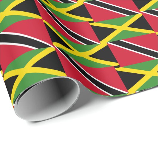 Jamaica Trinidad Geschenkpapier (Rolleneckpunkt)