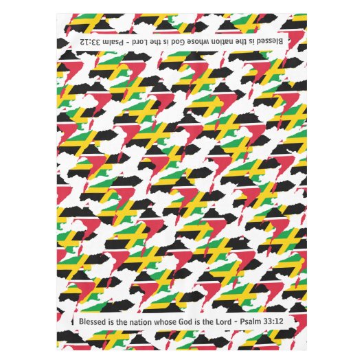 JAMAICA TRINIDAD Gesegnetes Nationalerbe Tischdecke (Vorderseite)