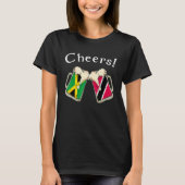Jamaica Trinidad & Tobago Flag Cheers Beer Grown P T-Shirt (Vorderseite)