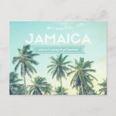 Jamaica Tropical Beach Wedding rettet die Termine Ankündigungspostkarte (Vorderseite)