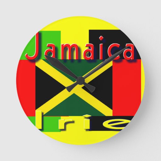 Jamaica-Uhr-Uhr Runde Wanduhr (Vorderseite)