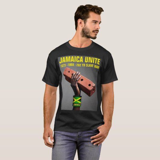 JAMAICA UNITE Basic Dark T - Shirt (Vorne ganz)