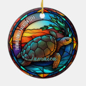 Jamaica Vacation Souvenir Keramik Ornament (Hinten)