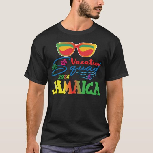 Jamaica Vacation Squad 2024 Matching Family Trip T-Shirt (Vorderseite)