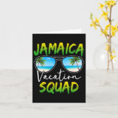 Jamaica Vacation Squad 2025 Matching Group Family Karte (Gelbe Blume)