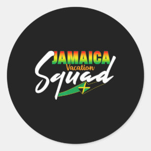 Jamaica Vacation Squad 2025 Matching Group Family Runder Aufkleber