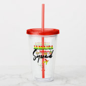 Jamaica Vacation Squad Group Matching Reggae Acryltrinkbecher (Vorderseite)