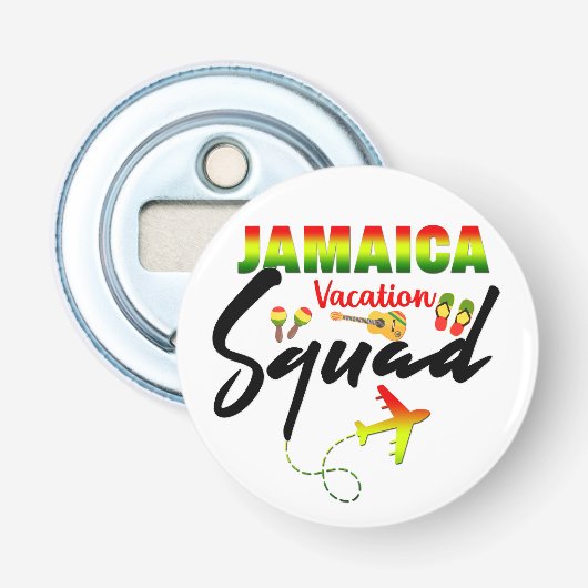 Jamaica Vacation Squad Group Matching Reggae Bot Flaschenöffner (Vorderseite)