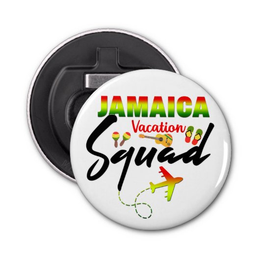 Jamaica Vacation Squad Group Matching Reggae Flaschenöffner (Vorderseite)