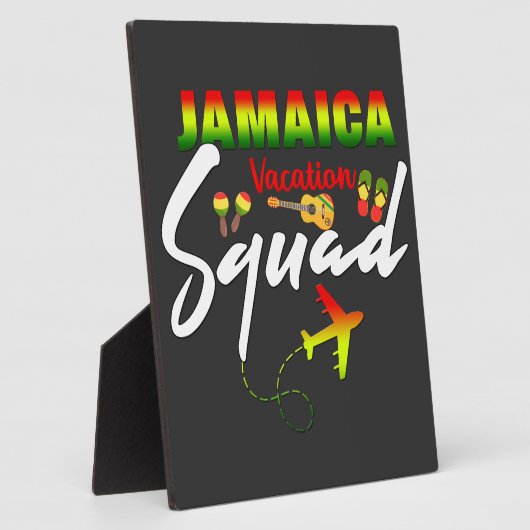 Jamaica Vacation Squad Group Matching Reggae Fotoplatte (Seite)