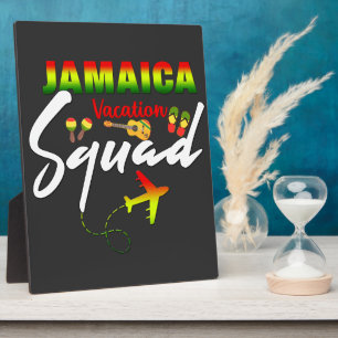 Jamaica Vacation Squad Group Matching Reggae Fotoplatte