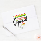 Jamaica Vacation Squad Group Matching Reggae Runder Aufkleber (Umschlag)