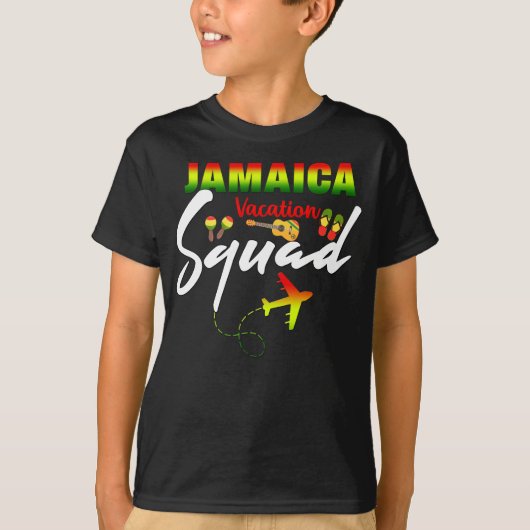 Jamaica Vacation Squad Group Matching Reggae T-Sh T-Shirt (Vorderseite)