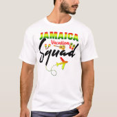 Jamaica Vacation Squad Group Matching Reggae T-Shirt (Vorderseite)