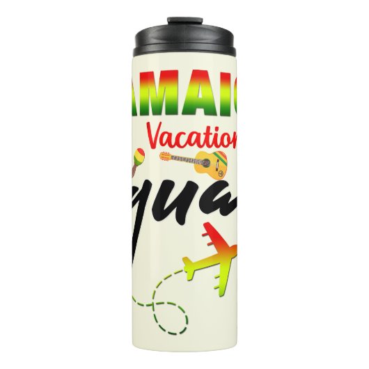 Jamaica Vacation Squad Group Matching Reggae Thermosbecher (Vorderseite)