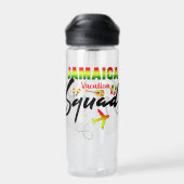 Jamaica Vacation Squad Group Matching Reggae Trinkflasche (Rückseite)