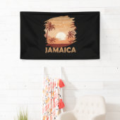 Jamaica Vintag Sunset Scene Graphic Banner (Insitu)