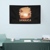 Jamaica Vintag Sunset Scene Graphic Banner (Messeveranstaltung)