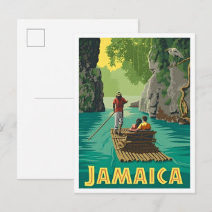Jamaica Vintage Reise  Postkarte