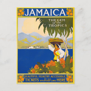 Jamaica Vintage-Reise Postkarte
