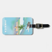 Jamaica Vintage Reiseplakat Gepäckanhänger (Vorderseite horizontal)