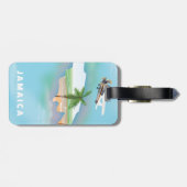 Jamaica Vintage Reiseplakat Gepäckanhänger (Rückseite horizontal)