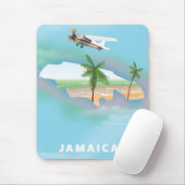 Jamaica Vintage Reiseplakat Mousepad (Mit Mouse)