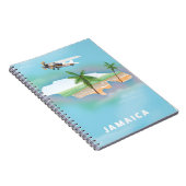 Jamaica Vintage Reiseplakat Notizblock (Rechte Seite)