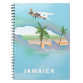 Jamaica Vintage Reiseplakat Notizblock (Vorderseite)