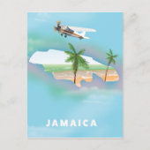 Jamaica Vintage Reiseplakat Postkarte (Vorderseite)