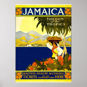 Jamaica, Vintage-Reiseposter Poster